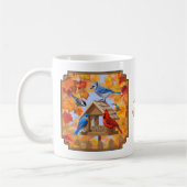 Autumn Bird Feeder Gathering Koffiemok (Links)