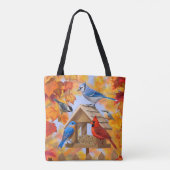 Autumn Bird Feeder Gathering Tote Bag (Achterkant)