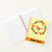 Autumn Bird Folk Art Notitieboek (Binnen)