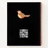 Autumn Bird Folk Art Notitieboek (Achterkant)