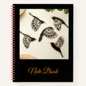 Autumn Bird Folk Art Notitieboek (Voorkant)