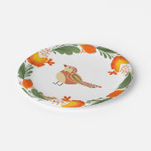 Autumn Bird Folk Art Papieren Bordje (Gekanteld)