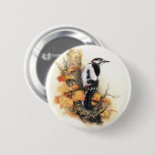 Autumn Bird Ronde Button 5,7 Cm (Voorkant /achterkant)