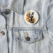 Autumn Bird Ronde Button 5,7 Cm (In situ)
