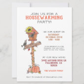 Autumn Birdhouse Crows Welkomstthuis Kaart (Voorkant)