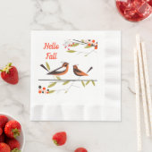 Autumn Birds Napkins Servet (Insitu)