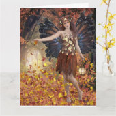 AUTUMN BIRTHDAY FAIRY-KAART VOOR HAAR KAART (Gele Bloem)