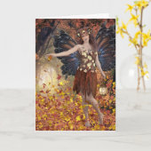 AUTUMN BIRTHDAY FAIRY-KAART VOOR HAAR KAART (Gele Bloem)