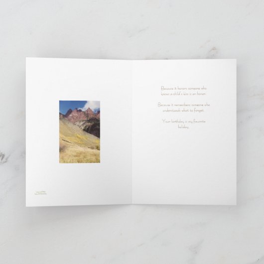 Autumn Birthday Kaart (Binnen)