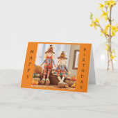 "AUTUMN BIRTHDAY" OP U TOE KAART (Gele Bloem)