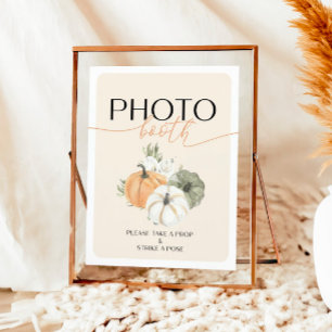 Autumn Birthday Photobooth Sign Poster