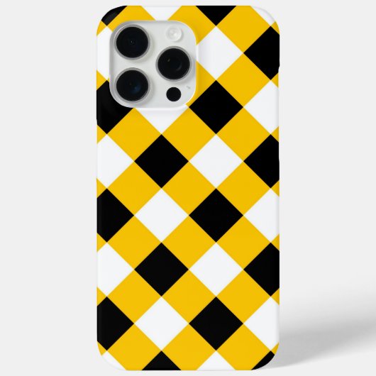 Autumn Black Yellow and White Plays Pattern Case-Mate iPhone Case (Achterkant)