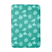 Autumn bladeren - aqua en turquoise badmat (Voorkant Verticaal)