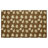 Autumn bladeren - beige en chocolade stof (Fat Quarter)