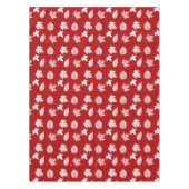 Autumn bladeren - diep rood en wit tafelkleed (Voorkant)
