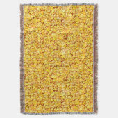 Autumn-bladeren, gouden geel deken (Voorkant Verticaal)