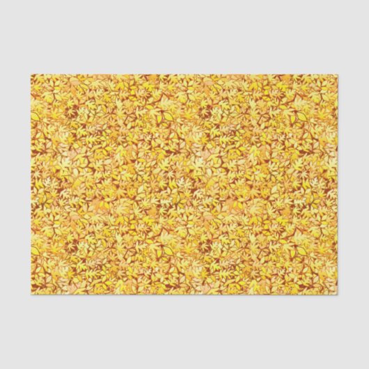 Autumn-bladeren, gouden geel tissuepapier (Voorkant)