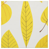 Autumn bladeren in geel stof (Swatch)