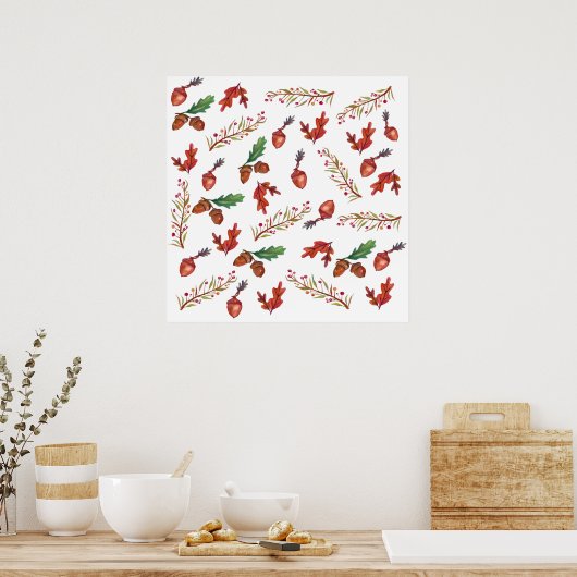 Autumn, bladeren, Poster (Keuken)
