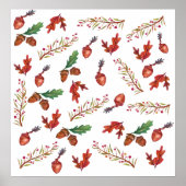 Autumn, bladeren, Poster (Voorkant)