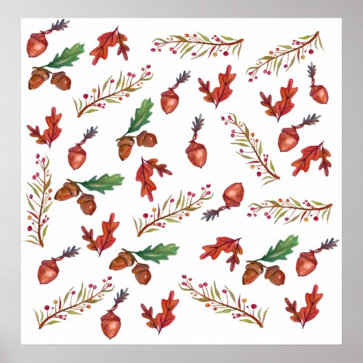 Autumn, bladeren, Poster (Voorkant)