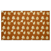 Autumn-bladeren - roestbruin en roomcrème stof (Fat Quarter)