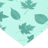 Autumn bladeren - turquoise en aqua tafelkleed (Gekanteld)