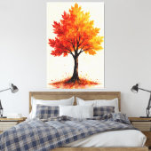 Autumn Blaze Canvas Afdruk (Insitu (Slaapkamer))