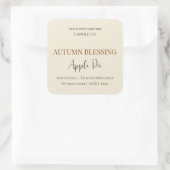 Autumn Blessing Apple Pie | Fall Candle Label  (Tas)