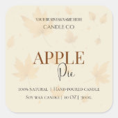 Autumn Blessing Apple Pie | Fall Candle Label  (Voorkant)