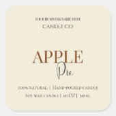 Autumn Blessing Apple Pie | Fall Candle Label (Voorkant)