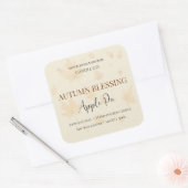 Autumn Blessing Apple Pie | Fall Candle Label  (Envelop)