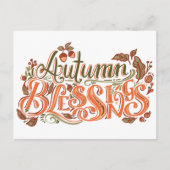 AUTUMN BLESSINGS BRIEFKAART (Voorkant)