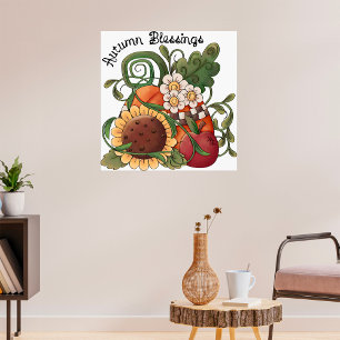Autumn Blessings Herfst Harvest Poster