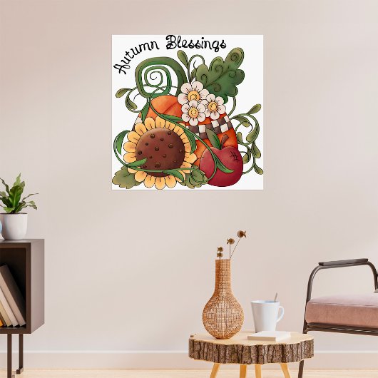 Autumn Blessings Herfst Harvest Poster