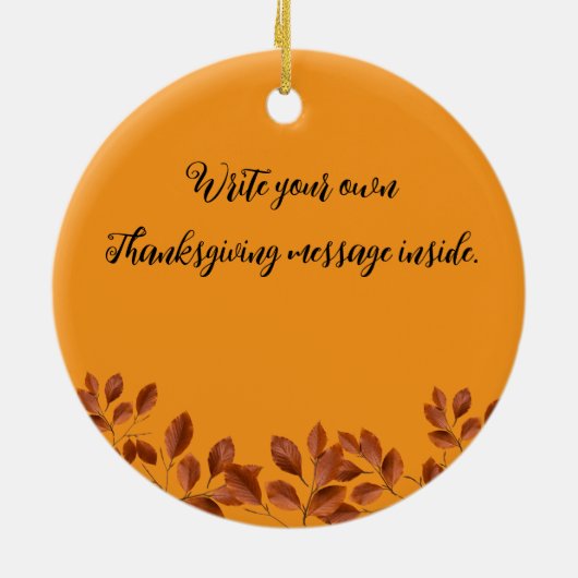Autumn Blessings Thanksgiving Keramisch Ornament (Achterkant)
