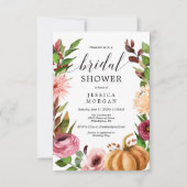 Autumn Bliss Bridal Shower Invitation Kaart (Voorkant)