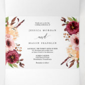 Autumn Bliss bruiloft drievoudige uitnodigingen RS (Binnenkant midden)