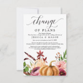 Autumn Bliss bruiloft uitgesteld Kaart (Voorkant)
