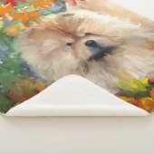 AUTUMN BLISS chow - Designer sherpa blanket 3 form Deken (3/4)