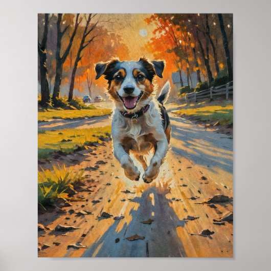 Autumn Bliss Dog Poster (Voorkant)