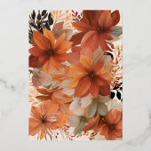 Autumn Bliss Folie Uitnodiging (Achterkant)