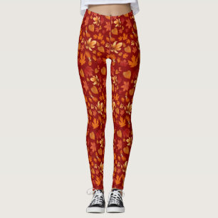 Autumn Bliss Kleurrijke herfst laat Leggings achte