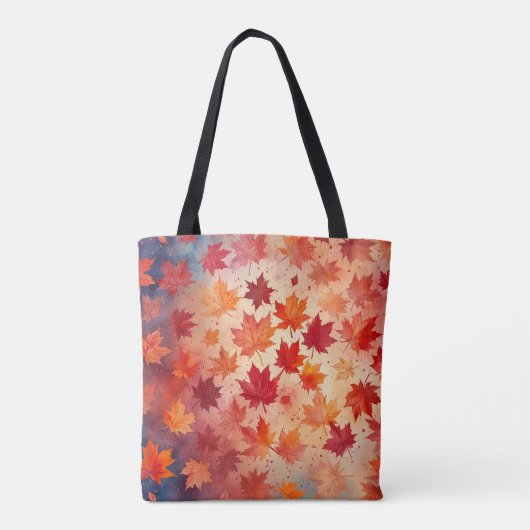 Autumn Bliss Waterverf Canvas tas (Achterkant)