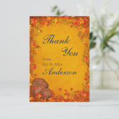 Autumn Bliss Wedding Bedankt (Staand voorkant)