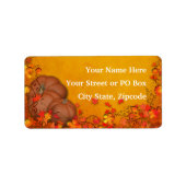 Autumn Bliss Wedding Etiket (Voorkant)