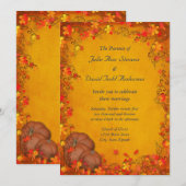 Autumn Bliss Wedding Kaart (Voorkant / Achterkant)