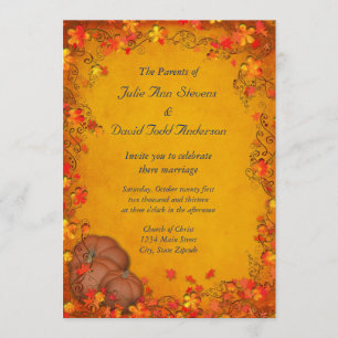 Autumn Bliss Wedding Kaart