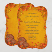 Autumn Bliss Wedding Kaart (Voorkant / Achterkant)
