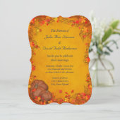 Autumn Bliss Wedding Kaart (Staand voorkant)